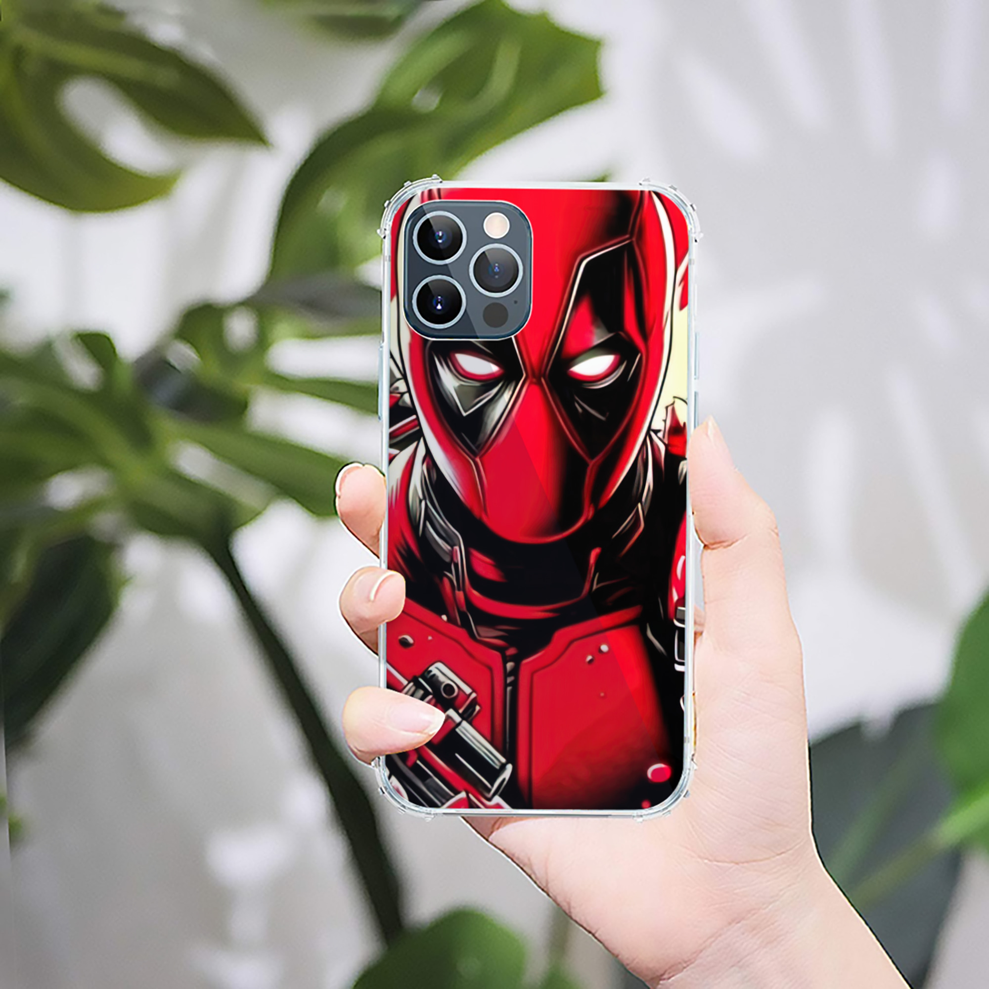 （画像用） Deadpool デッドプール 【iPhone 12シリーズ対応】透明スマホケース（クリアソフトケース）